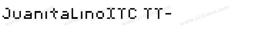 JuanitaLinoITC TT字体转换